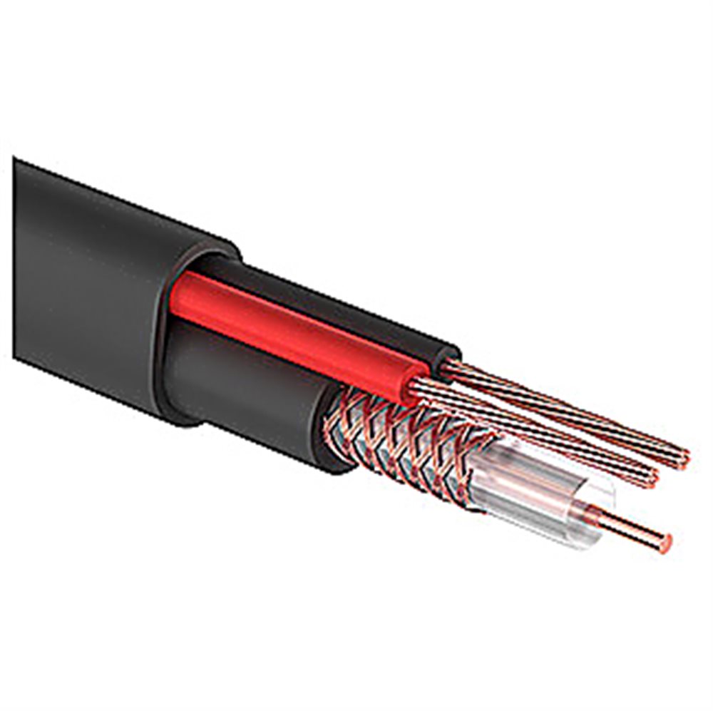 01-4109 - Кабель КВК-П-2 +2x0,75 мм² (Cu/CCA) (96) черный (бухта 200 м) PROconnect