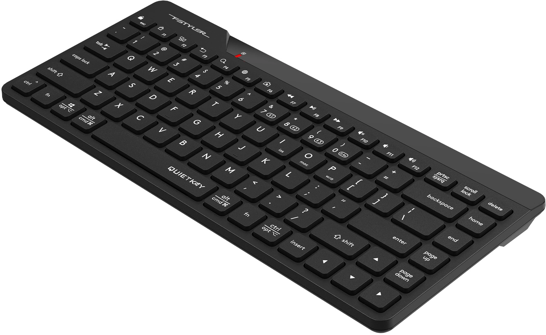 Клавиатура A4Tech FBK22 AS черный USB беспроводная BT/Radio