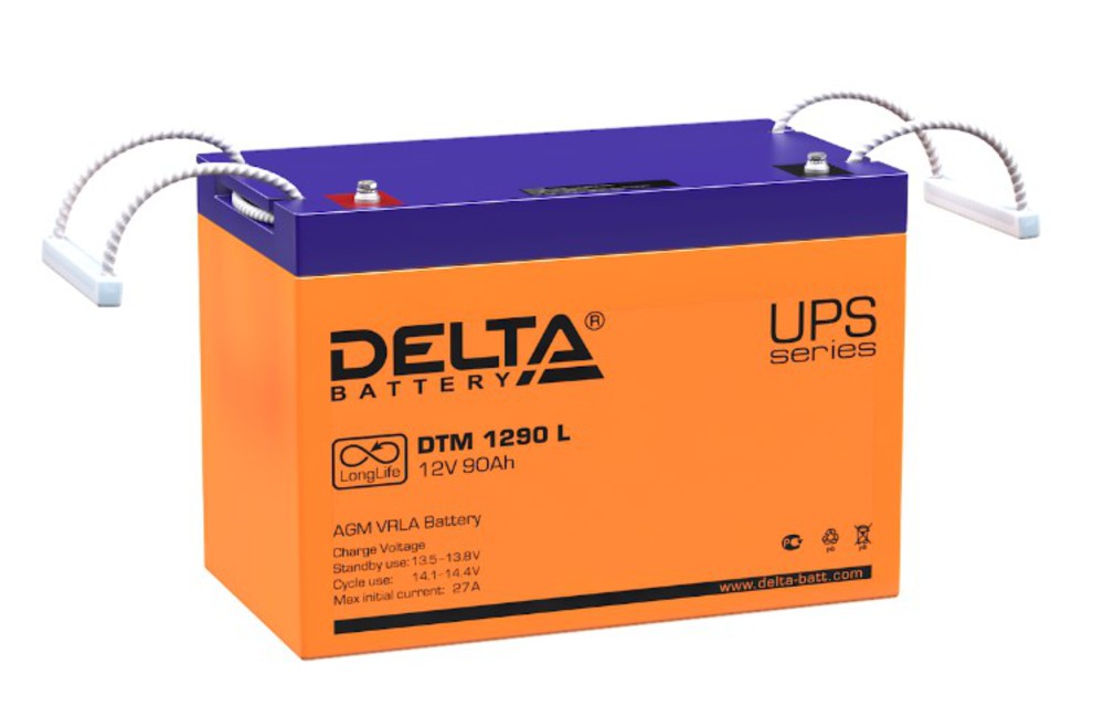 Аккумуляторная батарея Delta DTM 1290 L (12V / 90Ah)