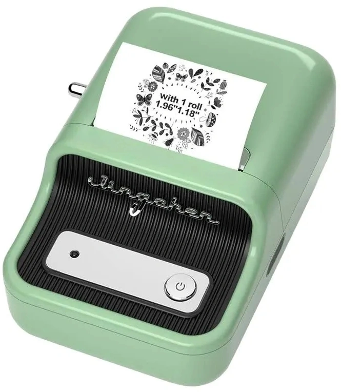 Термопринтер Niimbot B21 Pro (1747404) 300dpi 60мм/с/USB/BT для печ.этик. темно-зеленый