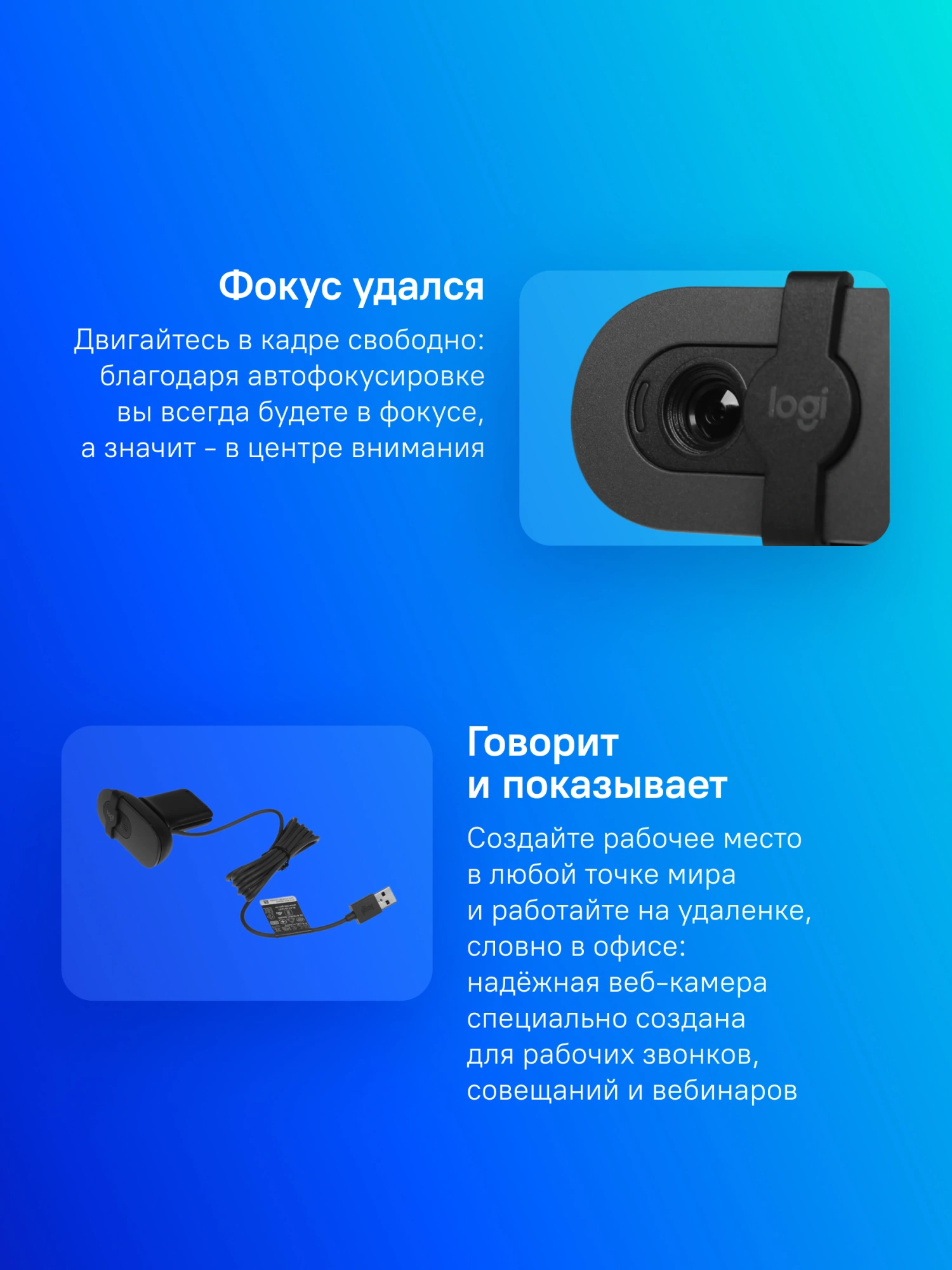 Камера Web Logitech HD Webcam Brio 90 черный 2Mpix (1920x1080) USB-A с микрофоном (960-001581)