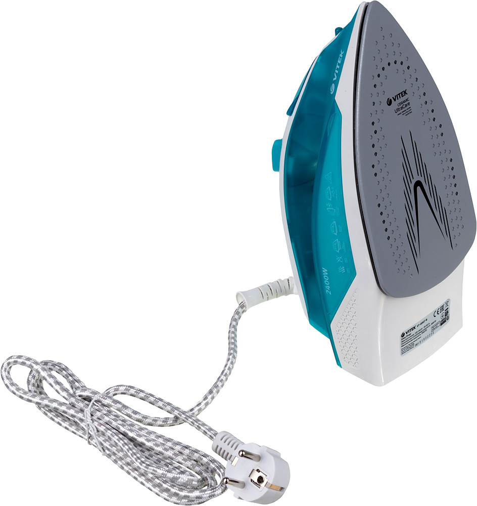 Утюг Vitek 8307-VT-01 2400Вт бирюзовый/белый