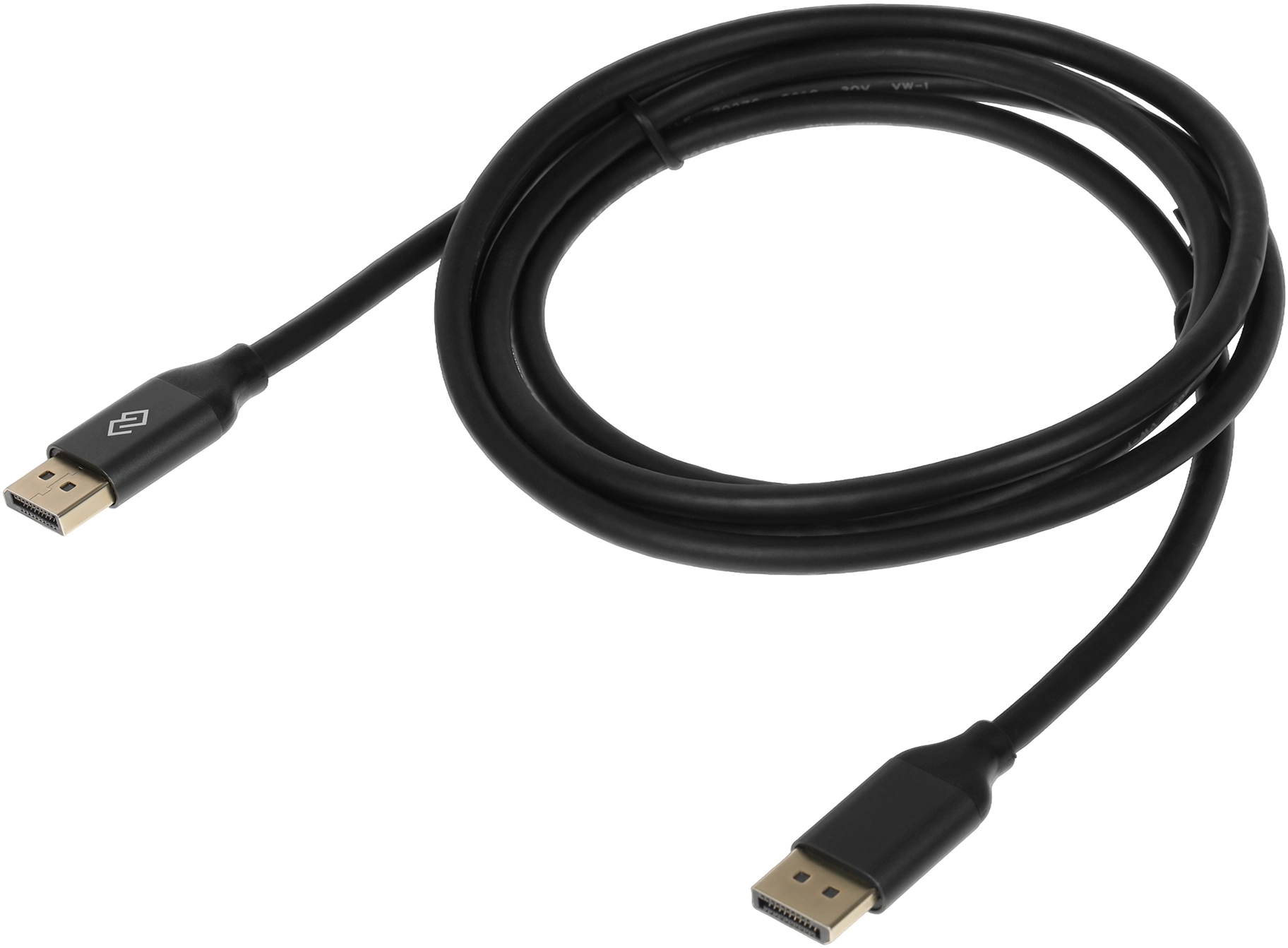 Кабель аудио-видео Digma V1.4 DisplayPort (m)/DisplayPort (m) 2м. черный (D-DP-V1.4-2M)