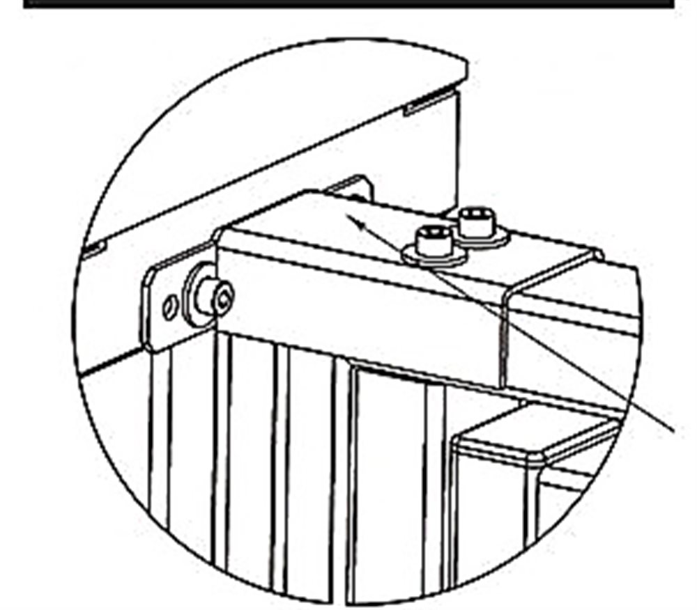 PERCo-RF01 0-03 - Накладка верхняя для стыковки турникета PERCo-RTD-15 с калиткой PERCo-WHD-15 или секцией ограждения PERCo-MB-15
