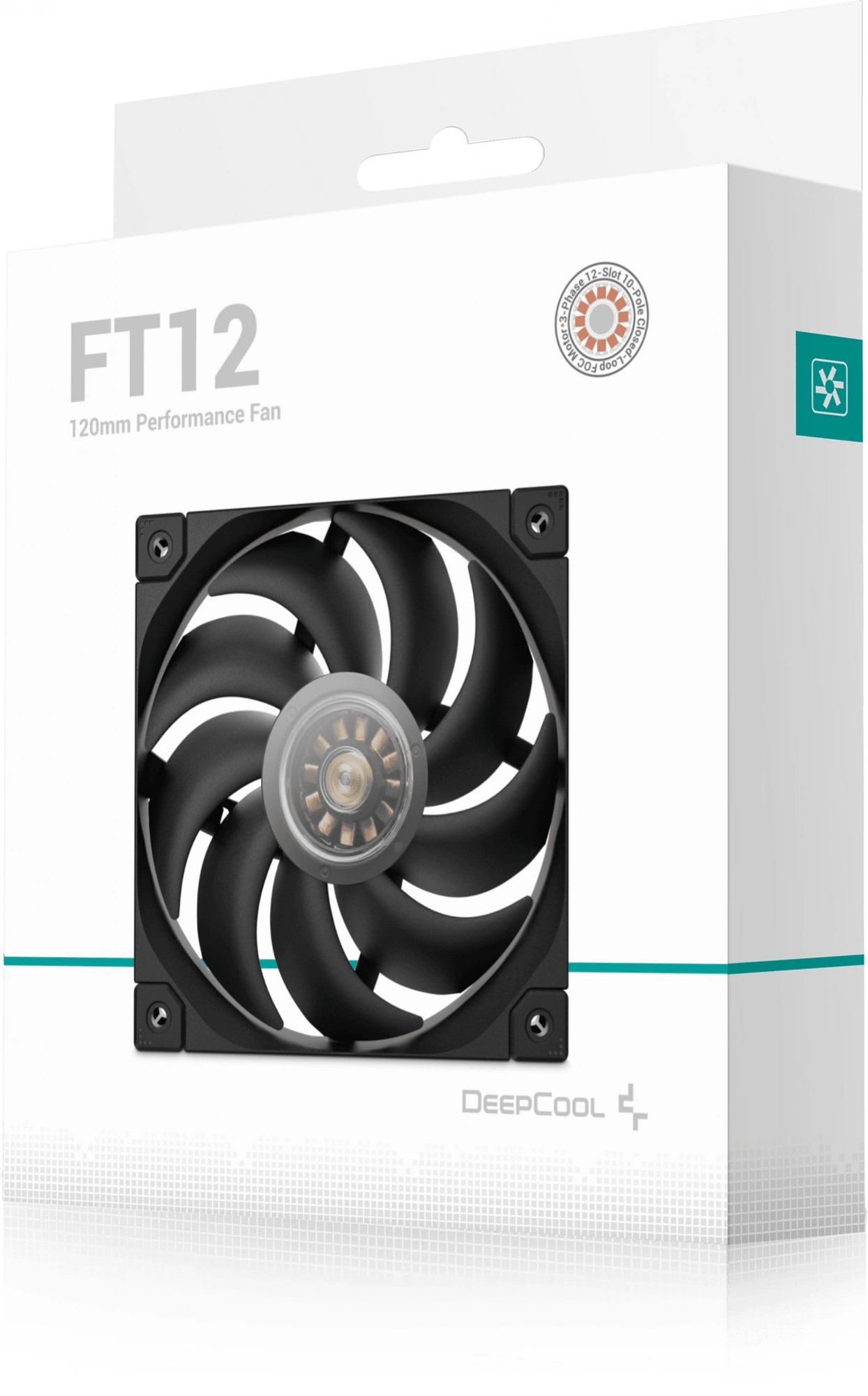 Вентилятор для корпуса Deepcool FT12 120х120x25 черный 4-pin 32дБ (R-FT12-BKWPN1-G) Ret