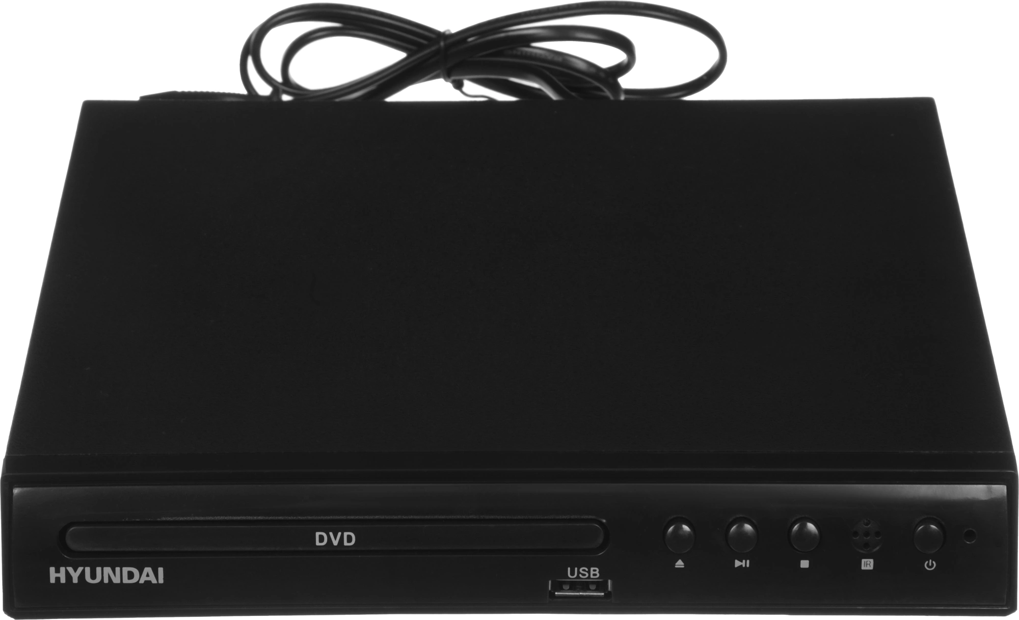 Плеер DVD Hyundai H-DVD100 черный ПДУ