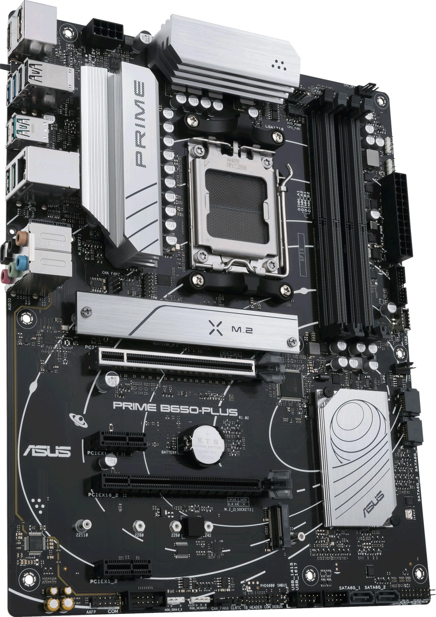 Материнская плата Asus PRIME B650-PLUS-CSM Socket AM5 AMD B650 4xDDR5 ATX AC`97 8ch(7.1) 2.5Gg RAID+HDMI+DP