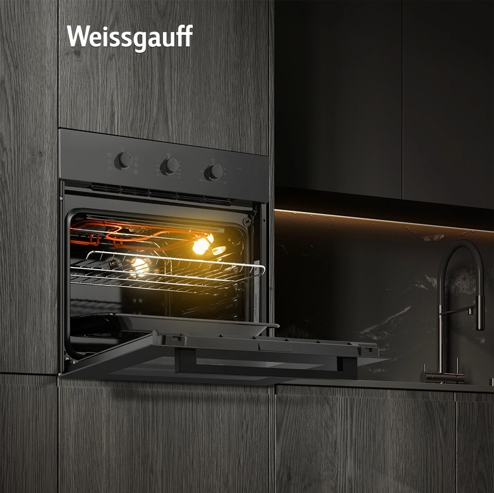 Духовой шкаф Электрический Weissgauff EOM 266 PMB черный