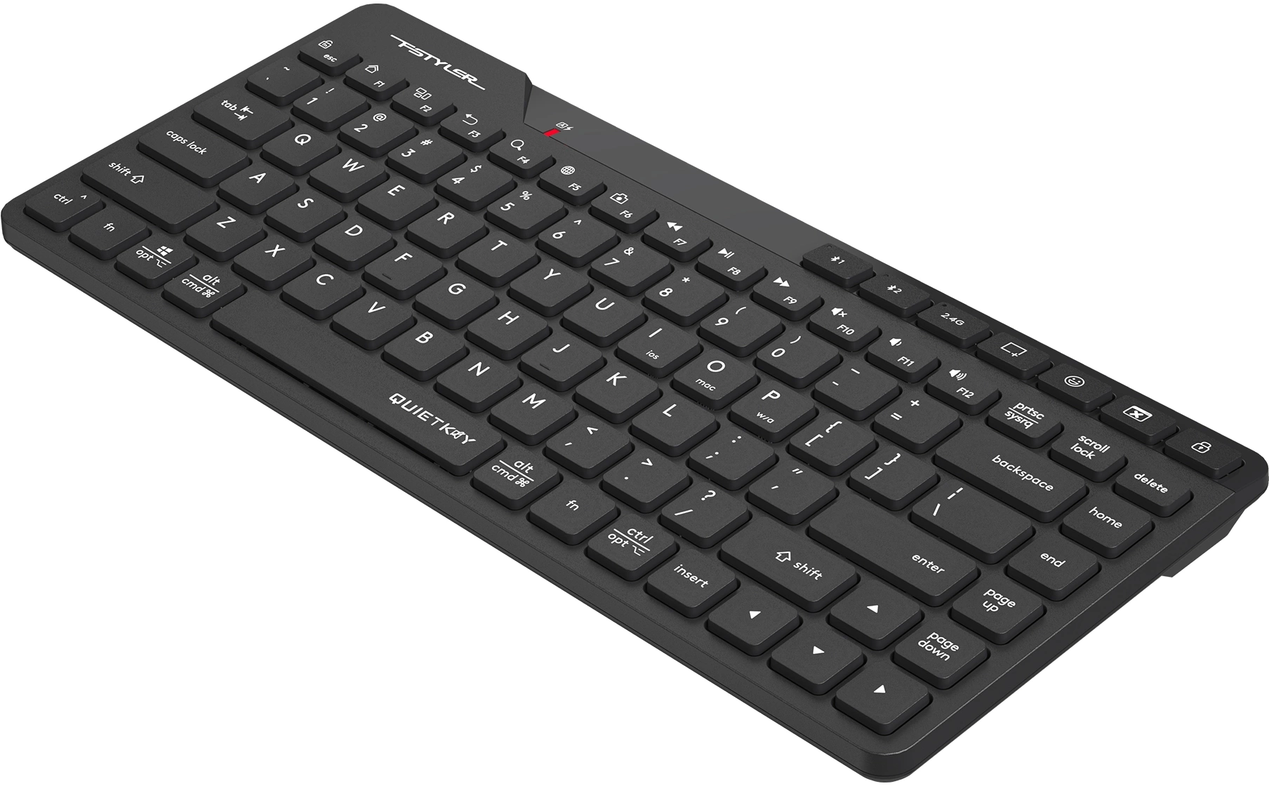 Клавиатура A4Tech FBK26C AS черный USB беспроводная BT/Radio slim Multimedia