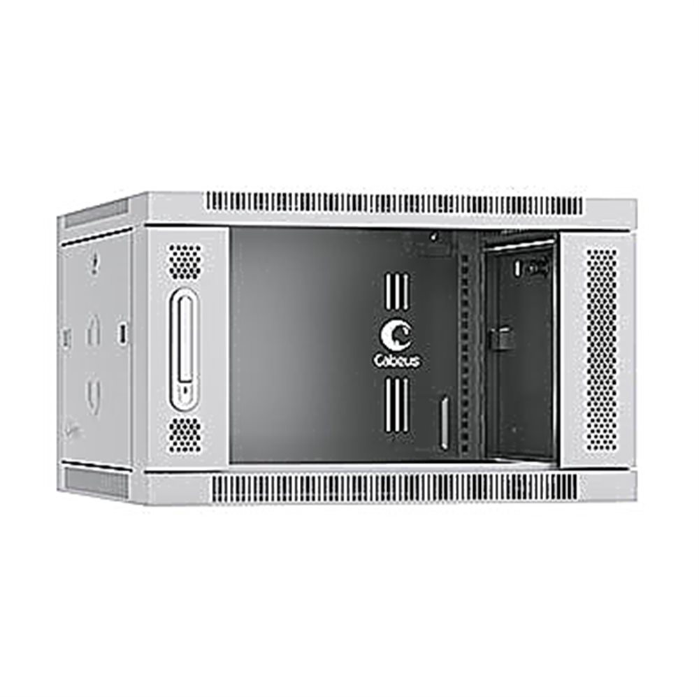 Cabeus SH-05F-6U60/35 - Шкаф телекоммуникационный настенный 19" 6U 600x350x368mm (ШхГхВ) дверь стекло