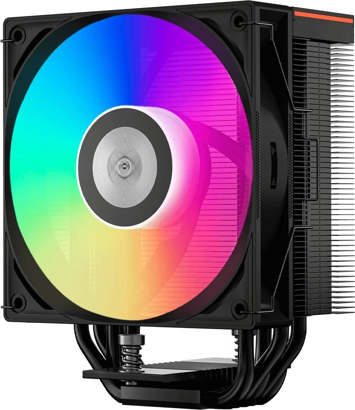 Устройство охлаждения(кулер) PcCooler RT500 Digital BK ARGB Soc-AM5/AM4/1200/1700/1851 черный 4-pin 34.9dB Al+Cu LCD 245W Ret (RT500-BKAWYL-GL)