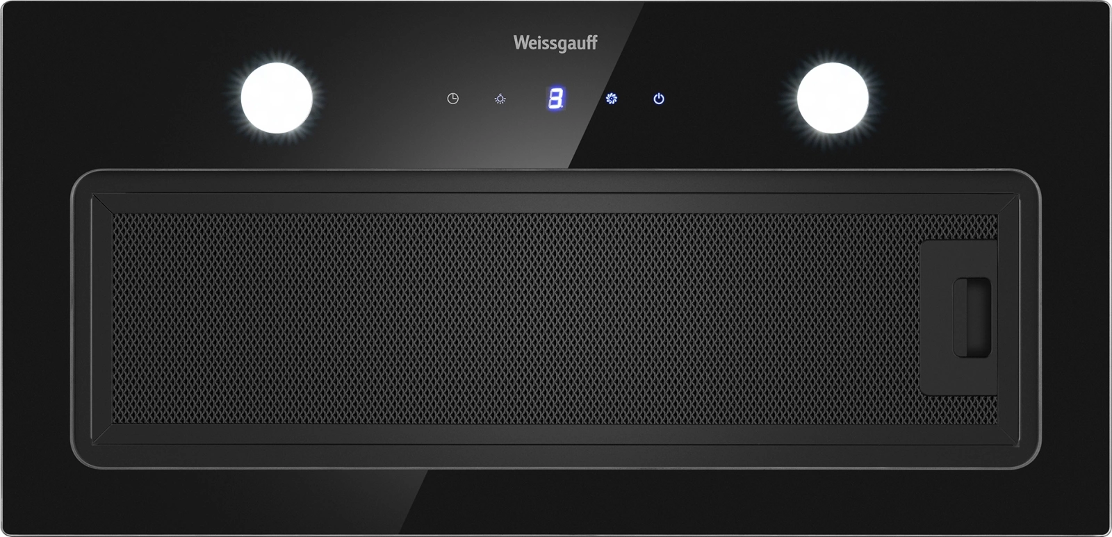 Вытяжка встраиваемая Weissgauff Dubhe 600 Touch черный управление: кнопочное (1 мотор)