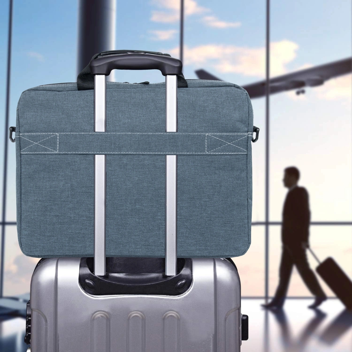 Сумка для ноутбука 15.6" Portcase KCB-162 серый нейлон/полиэстер (KCB-162 GREY)