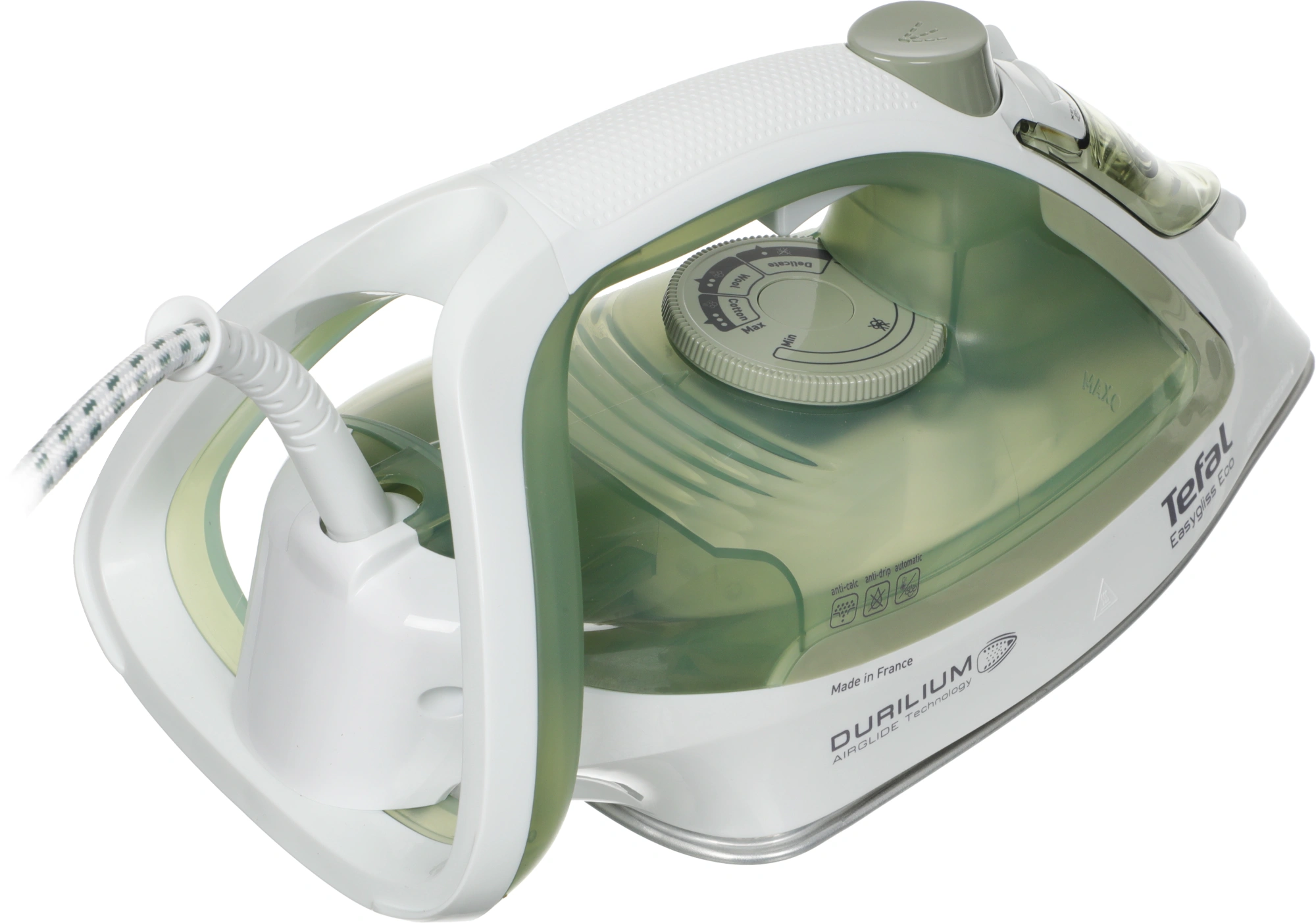 Утюг Tefal Easygliss Eco FV5781E1 2800Вт зеленый/белый