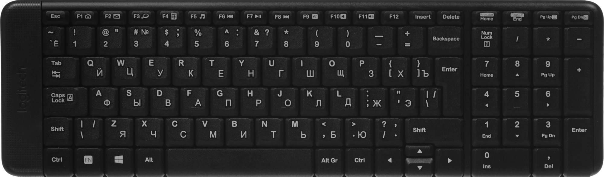Клавиатура + мышь Logitech MK220 клав:черный мышь:черный USB беспроводная (920-003169)
