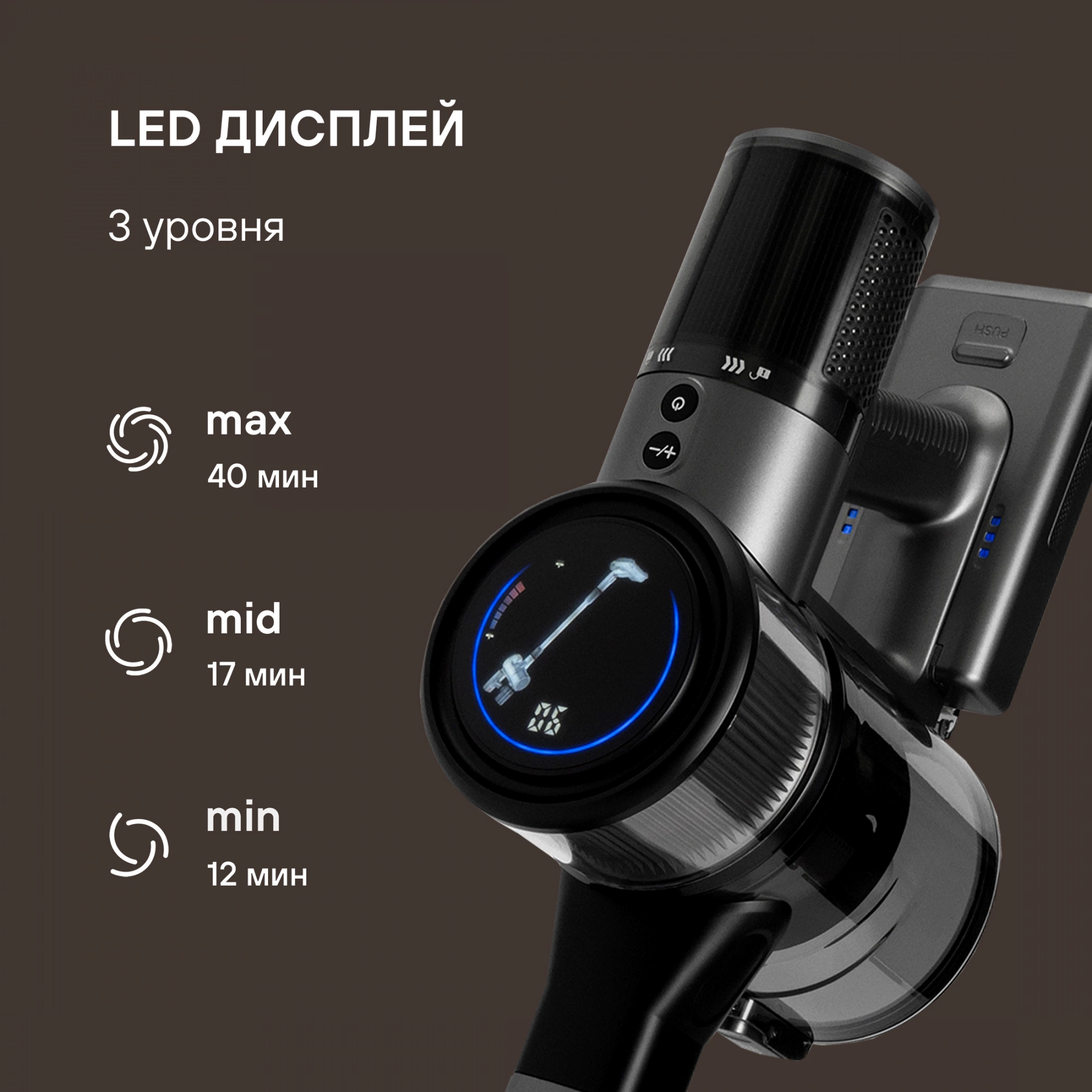 Пылесос Rondell RDE-2070 650Вт серебристый/серый