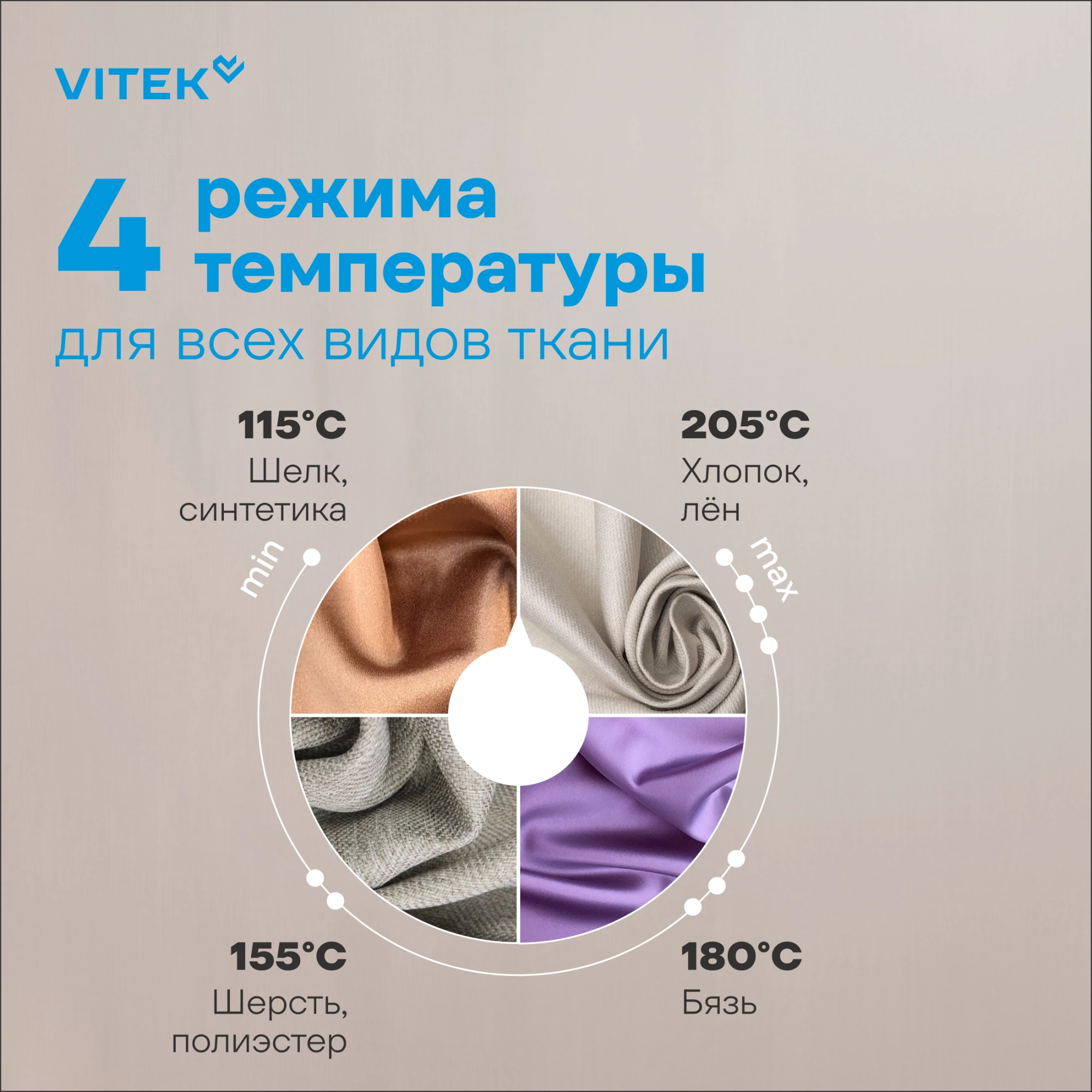 Утюг Vitek Prive VT-8360 2400Вт черный/белый