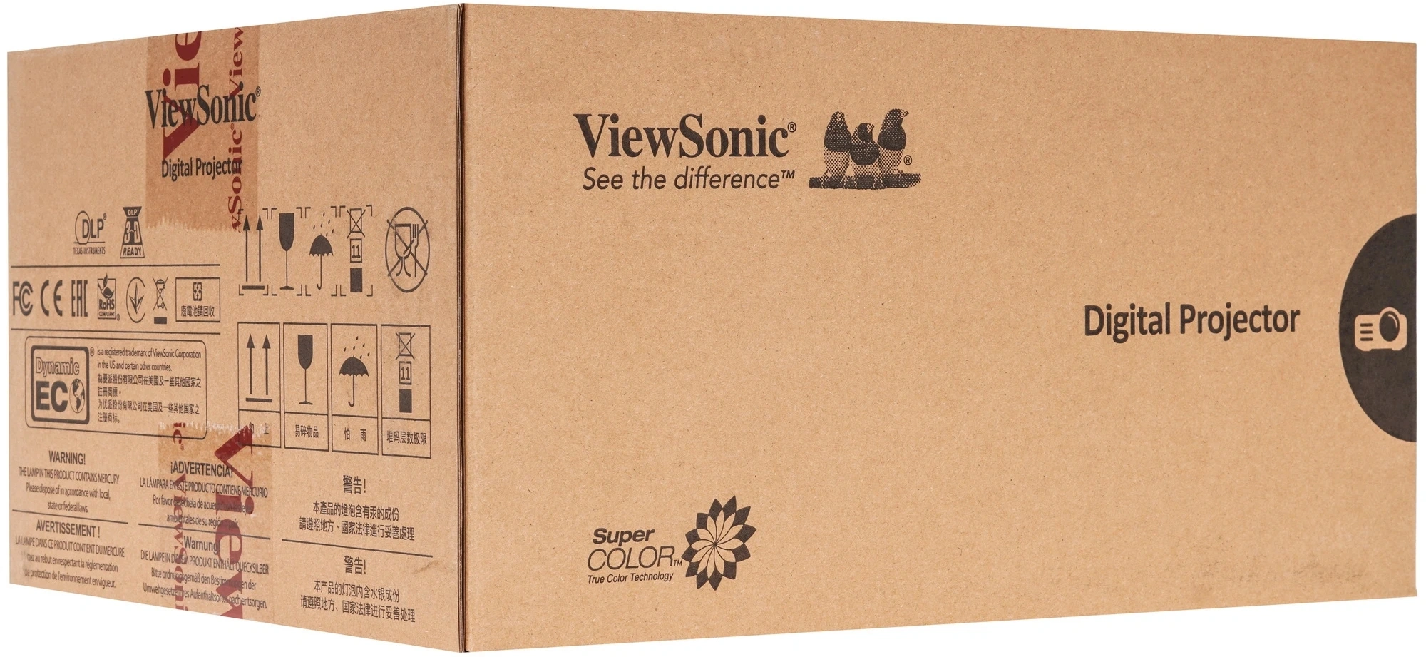 Проектор ViewSonic PX700HDH DLP 3700Lm ANSI (1920x1080) 22000:1 ресурс лампы:20000часов 2xHDMI 2.4кг