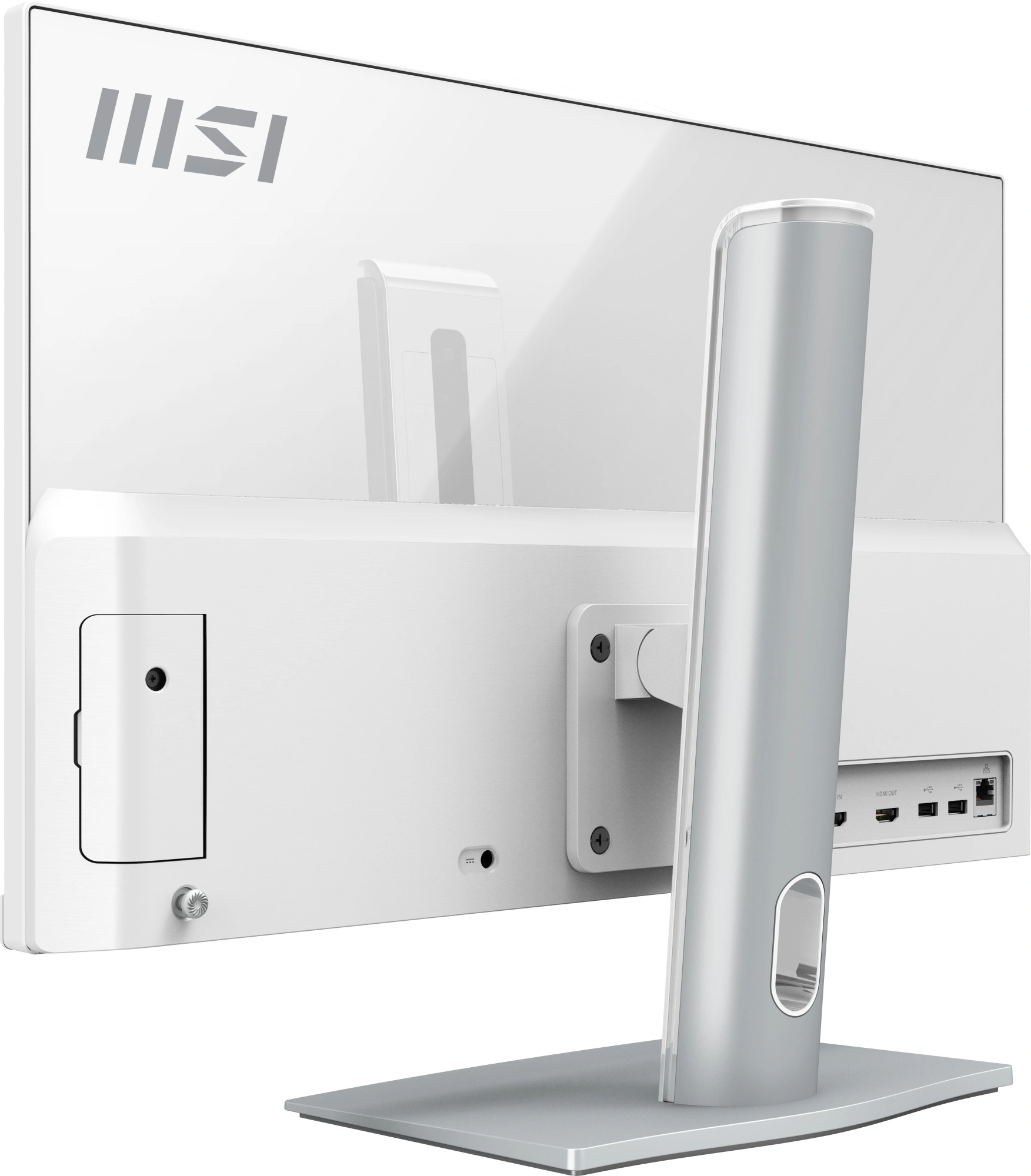 Моноблок MSI Modern AM242TP 1M-1019XRU 23.8" Full HD Touch Core 5 120U (1.4) 16Gb SSD512Gb Graphics без ОС GbitEth WiFi BT 120W клавиатура мышь Cam белый 1920x1080