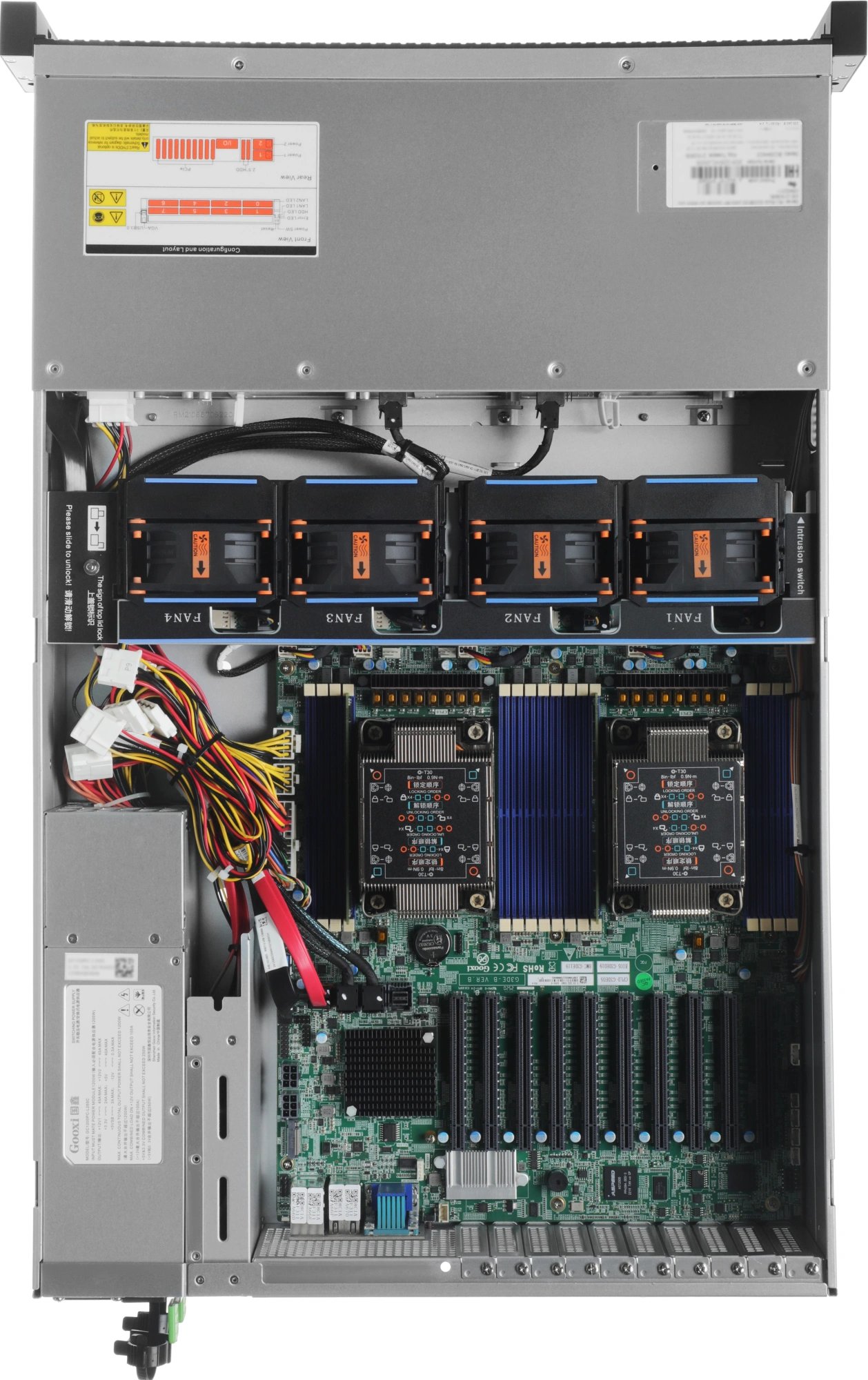 Сервер IRU Rock G2208IG3 2x5318Y 2x32Gb C621 AST2500 2xGigEth 2x1300W w/o OS (2152906)