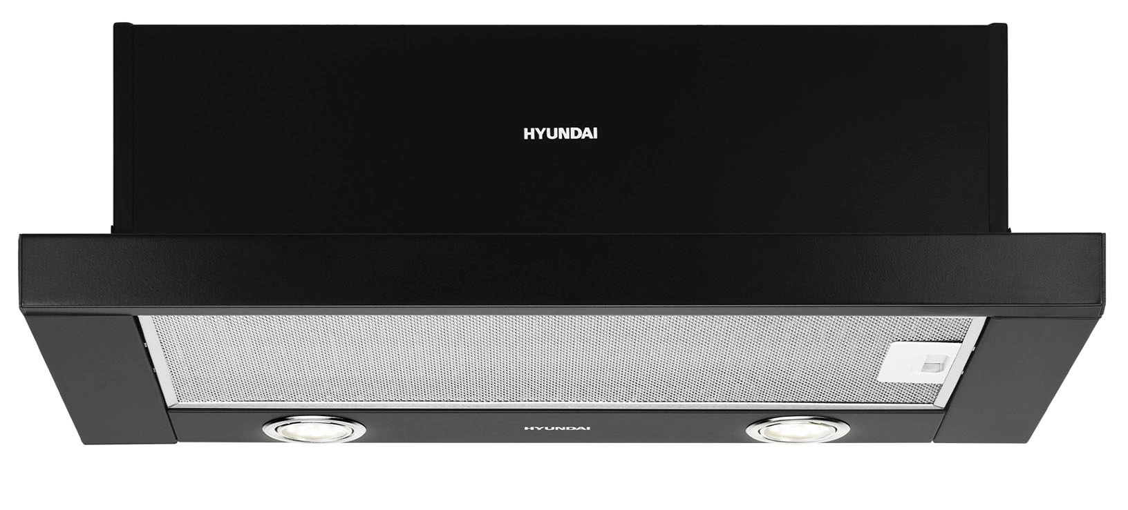Вытяжка встраиваемая Hyundai HBH 6232 BK черный управление: кулисные переключатели (1 мотор)