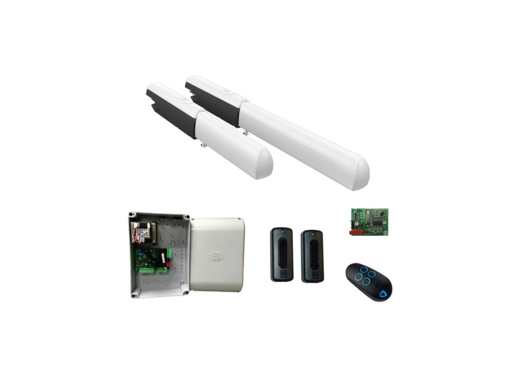 ATI3000A RC combo KIT - Комплект автоматики для двухстворчатых распашных ворот на основе привода А3000А (блок управления ZF1N, радиоуправление с динамическим кодом, фотоэлементы)
