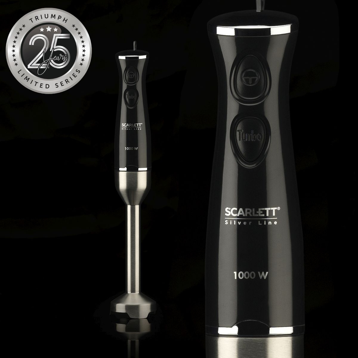 Блендер погружной Scarlett Silver Line SC-HB42F73 1000Вт черный