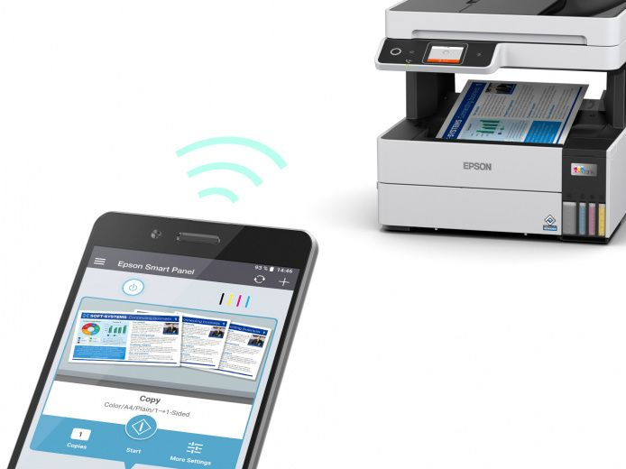 МФУ струйный Epson L6490 (C11CJ88405/404/502/507) A4 Duplex Net WiFi серый