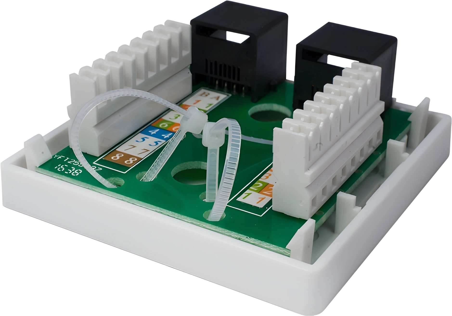 Розетка Suprlan 10-0309-1 наклад.RJ45 2 кат.5E UTP бел.