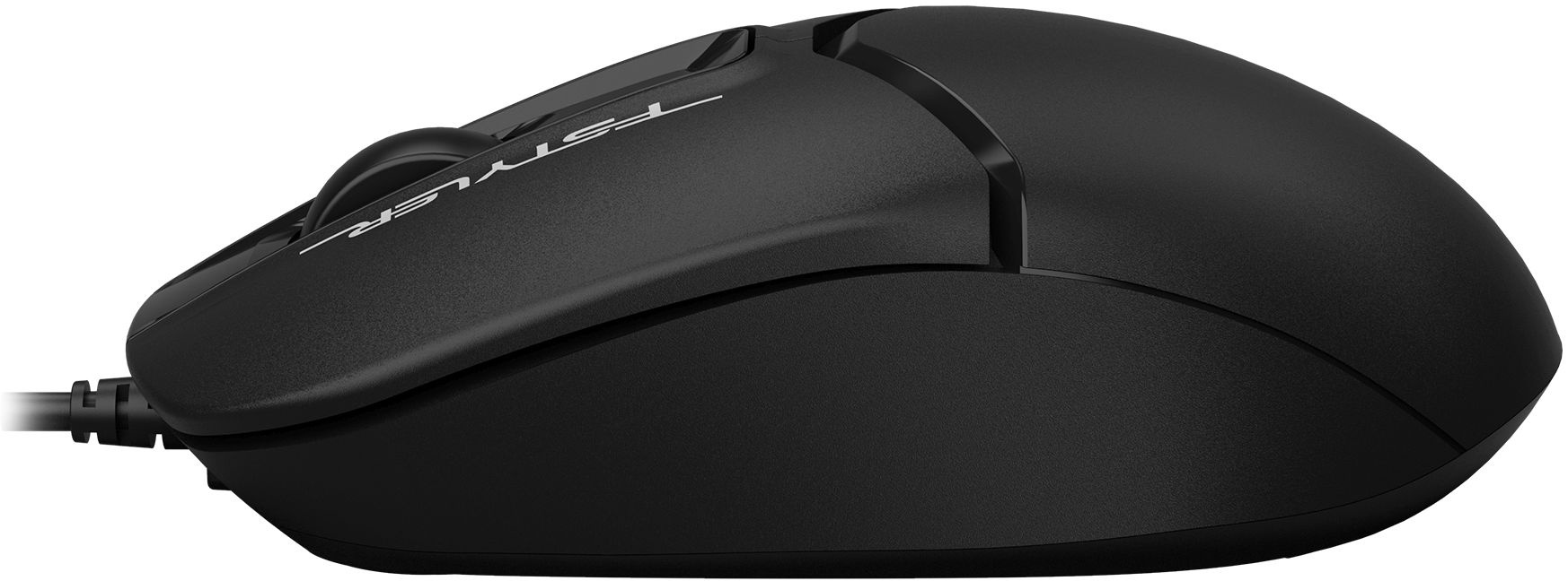 Мышь A4Tech Fstyler FM12T черный оптическая 1200dpi USB для ноутбука 2but (FM12T BLACK)