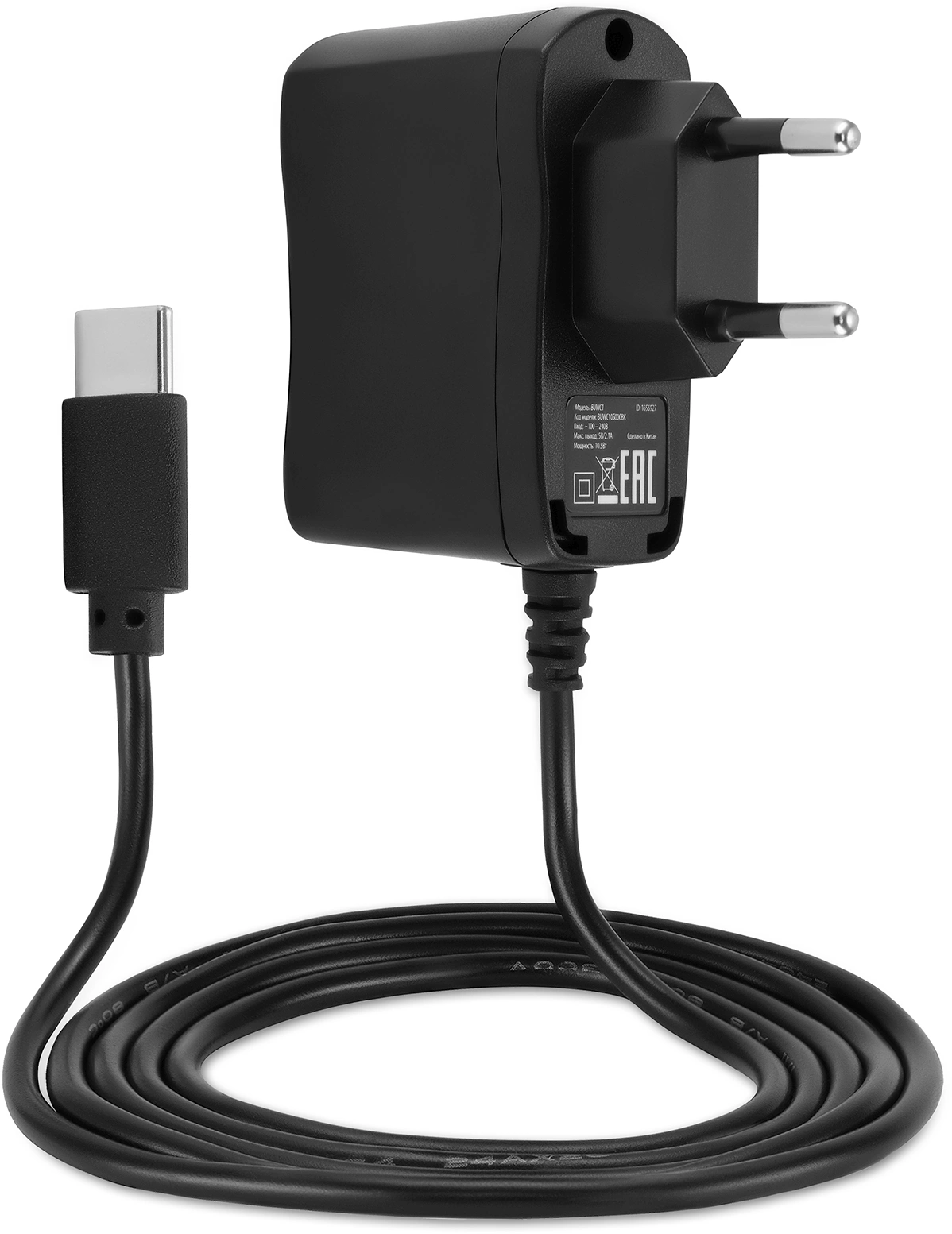 Сетевое зар./устр. Buro BUWC1 10W 2A универсальное черный (BUWC10S00CBK)