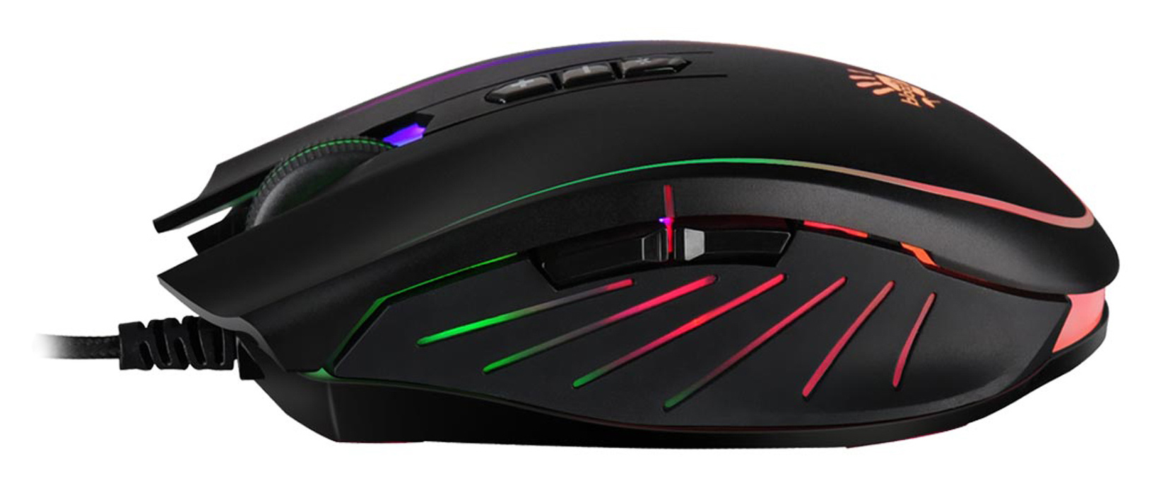 Мышь A4Tech Bloody Q81 Curve черный оптическая 3200dpi USB 7but (Q81)