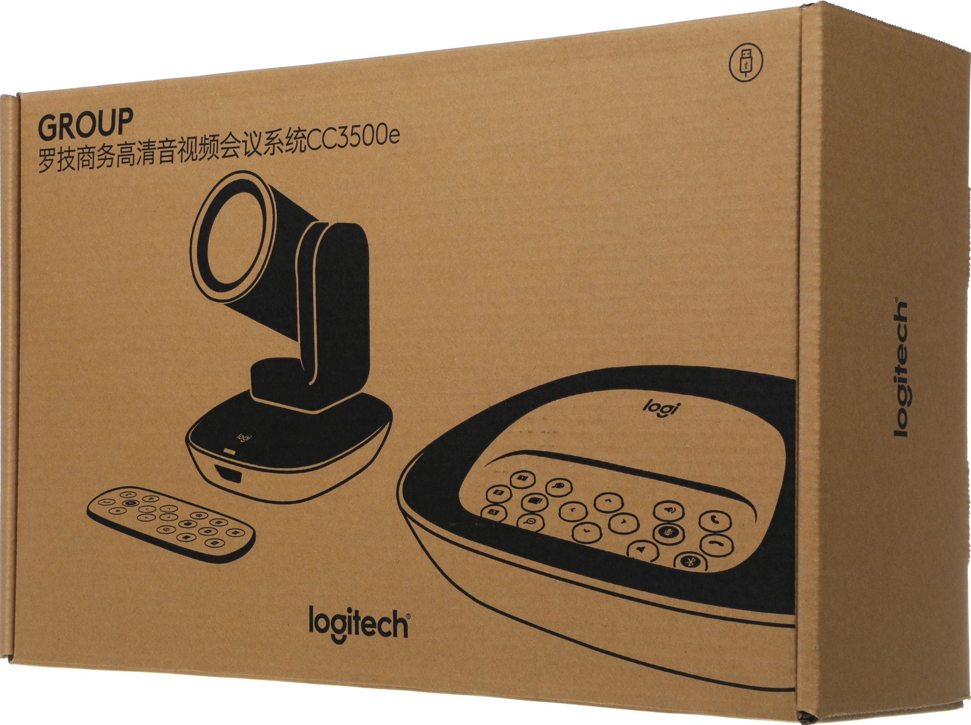 Камера Web Logitech Conference Cam Group черный 2Mpix (1920x1080) USB2.0 с микрофоном (960-001058)