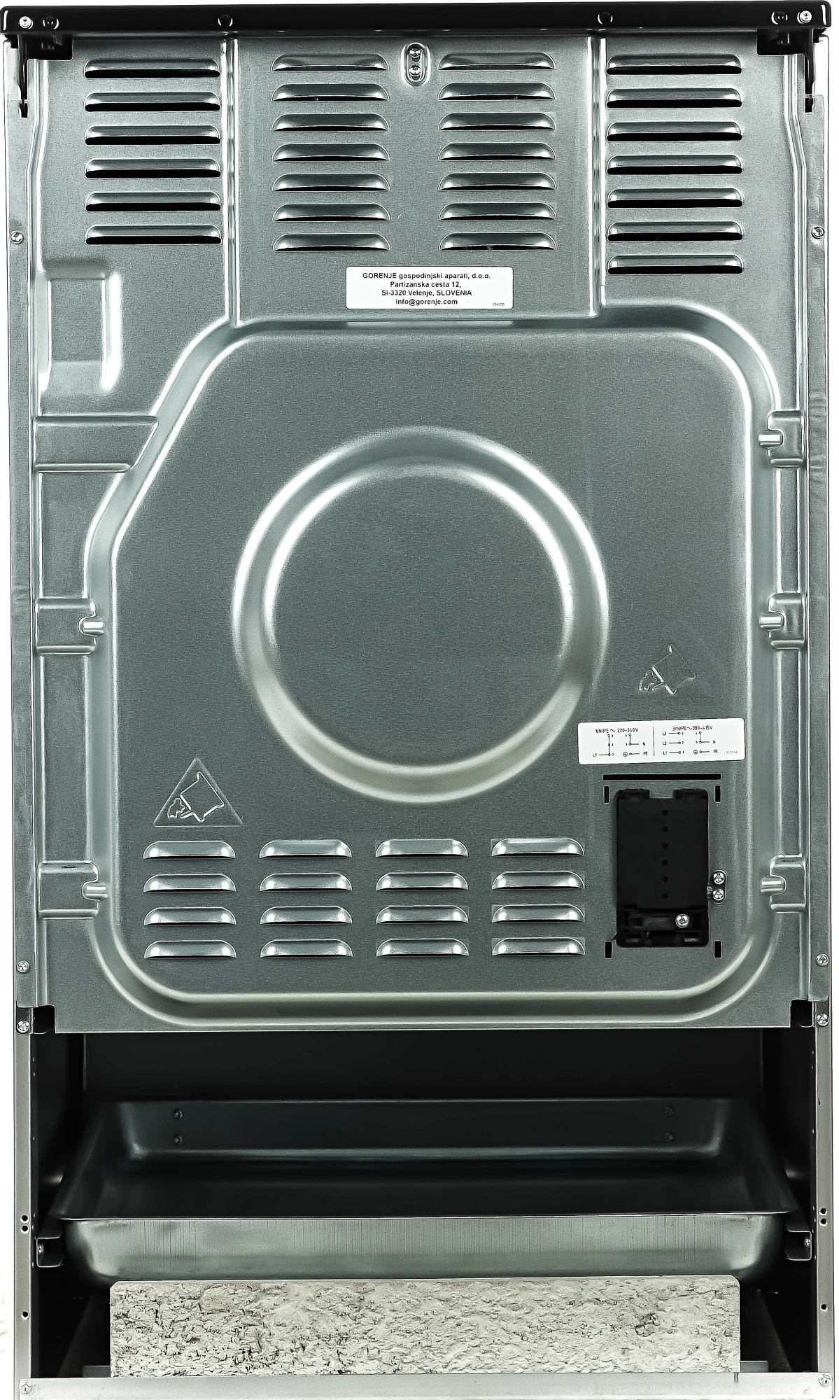 Плита Электрическая Gorenje GEC5B41SG серый стеклокерамика (без крышки)