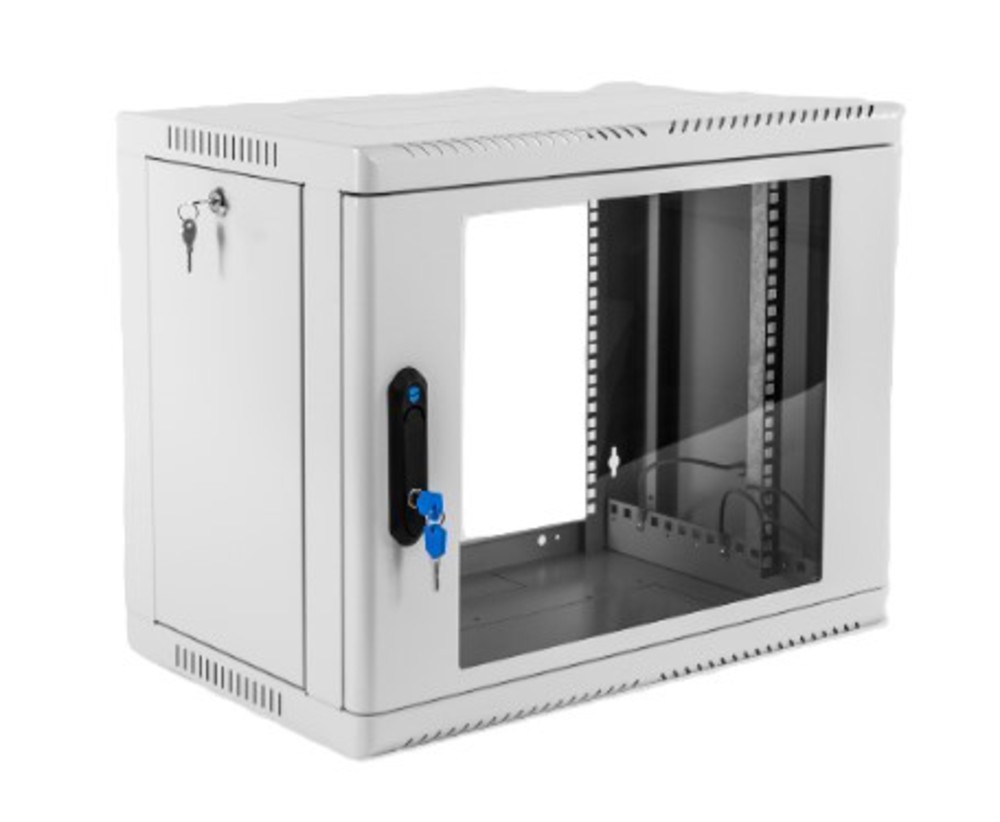 ШРН-12.500 - Шкаф телекоммуникационный настенный сварной 12U (600 х 500) съёмные стенки, дверь стекло, ЦМО