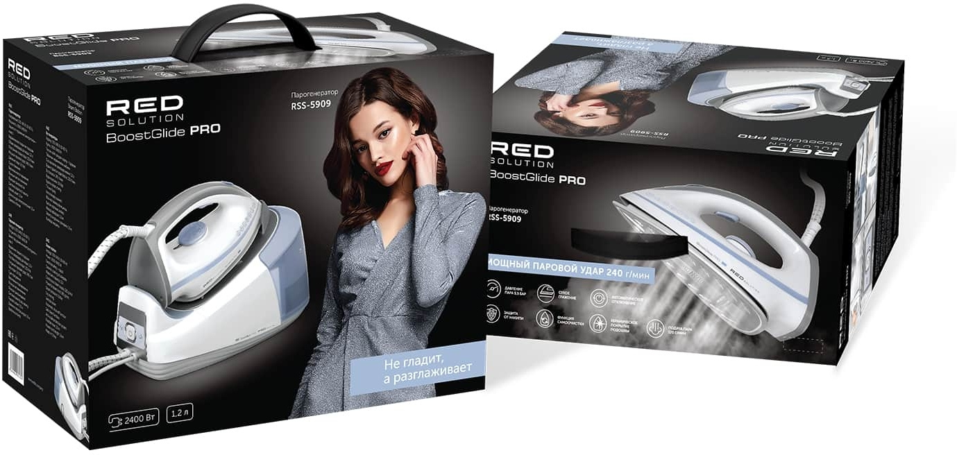 Парогенератор Red Solution RSS-5909 2400Вт белый/голубой