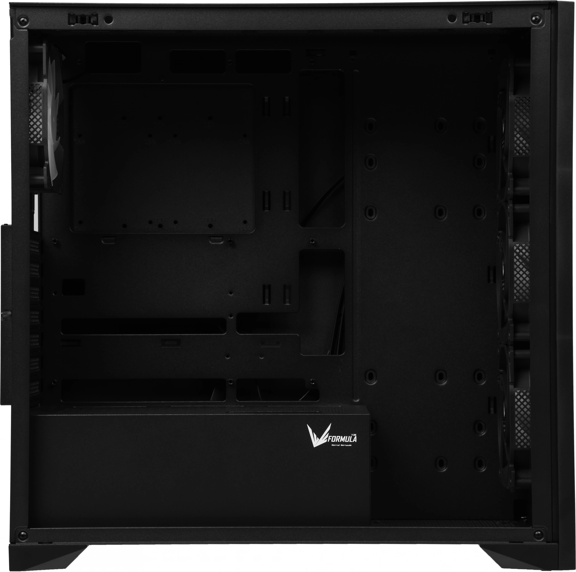 Корпус Formula TimberLine T0 черный без БП ATX 6x120mm 6x140mm 2xUSB3.0 audio bott PSU