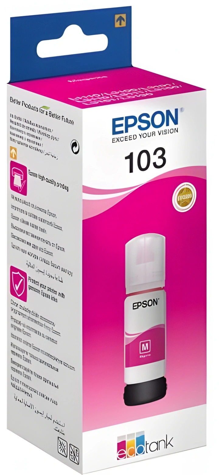 Чернила Epson 103 C13T00S34A пурпурный65мл для Epson L3100/3110/3150