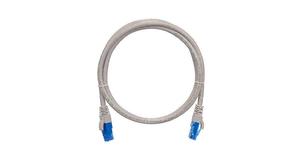 NMC-PC4UE55B-015-GY - Коммутационный шнур NIKOMAX неэкранированный, U/UTP, 4 пары, категории 6, PVC, 1,5 м.