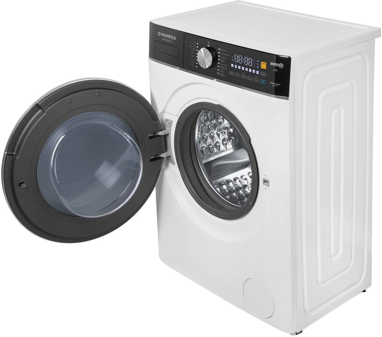 Стиральная машина Maunfeld MFWM148WH03 класс: A+++ загр.фронтальная макс.:8кг белый инвертор