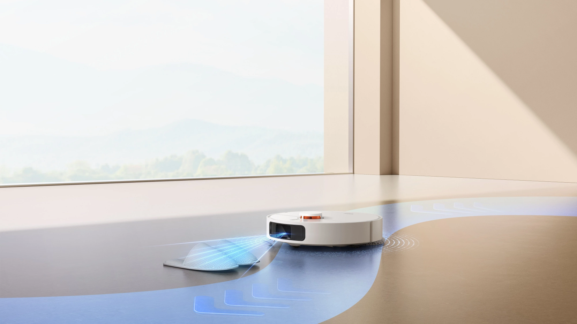 Пылесос-робот Xiaomi Robot Vacuum X20+ EU 75Вт белый