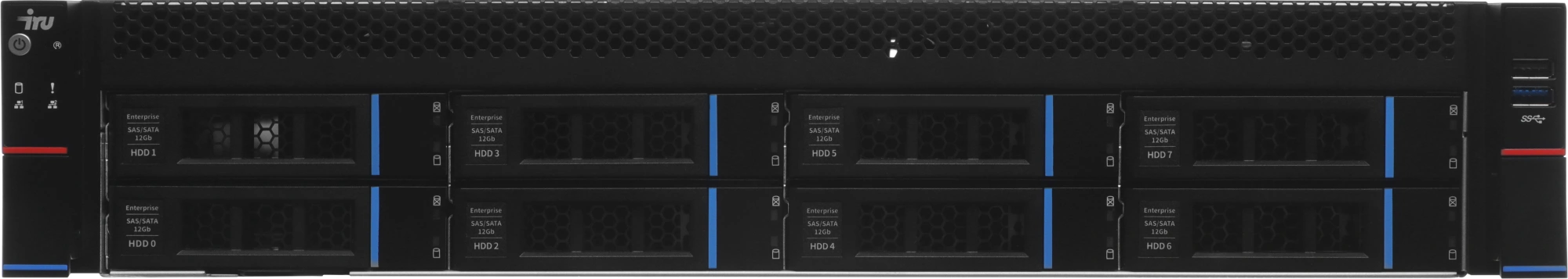 Сервер IRU Rock G2208IG3 2x5318Y 2x32Gb C621 AST2500 2xGigEth 2x1300W w/o OS (2152906)