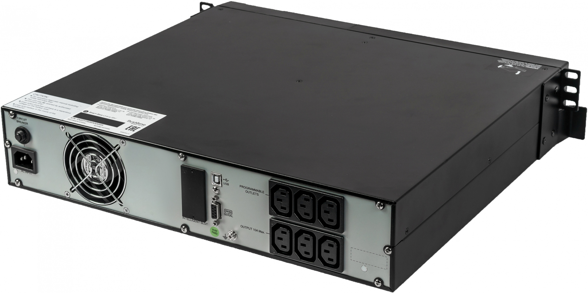 Источник бесперебойного питания Systeme Electriс SRV SRVSE2KRTI 1800Вт 2000ВА черный