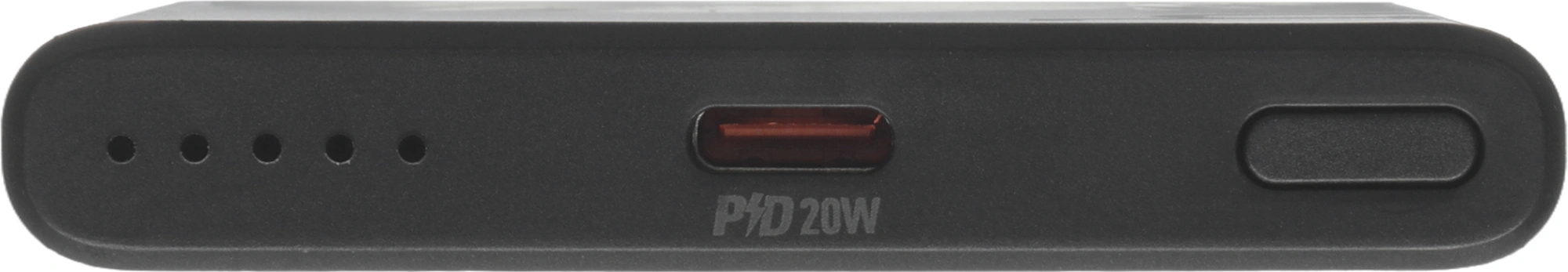 Мобильный аккумулятор Hoco Q32 Bird 5000mAh 15W 3A USB-C беспров.зар. серый (34076)