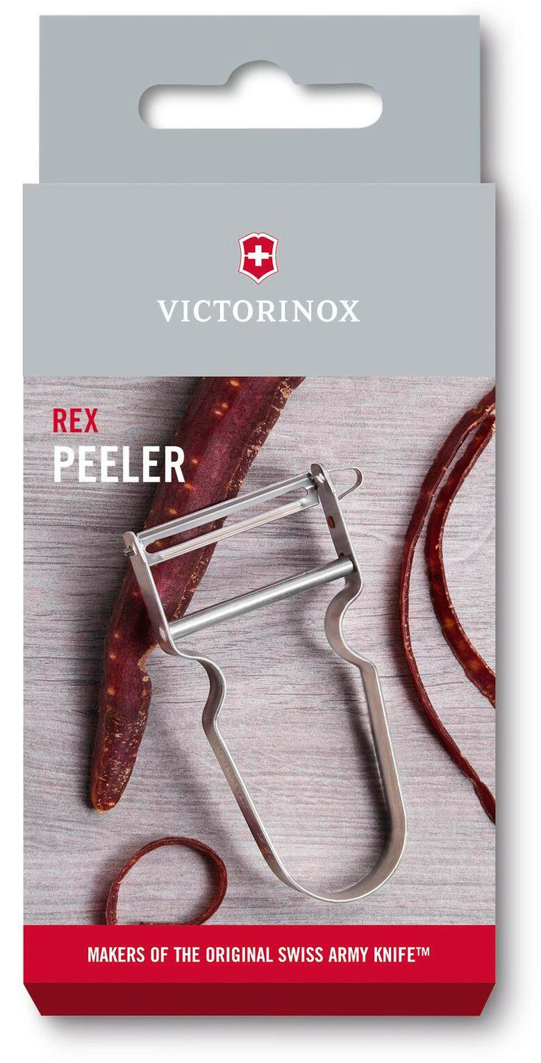 Овощечистка для овощей и фруктов Victorinox Rex серебристый упак.:европодвес (6.0900)