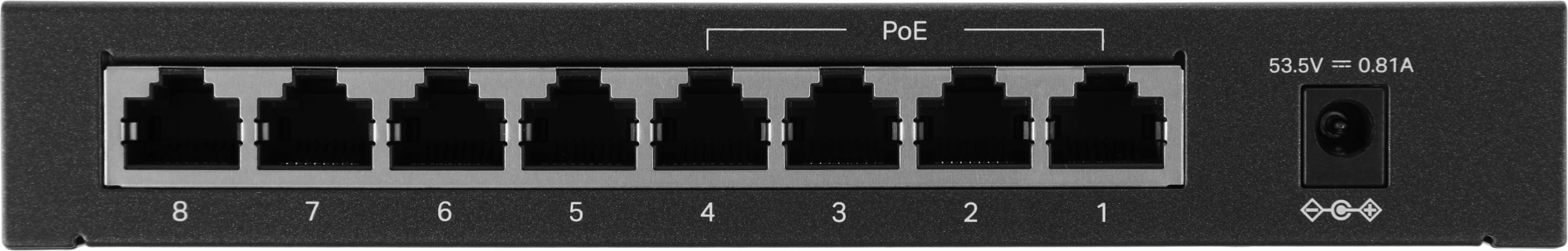 Коммутатор TP-Link TL-SF1008LP (L2) 8x100Мбит/с 4PoE 41W неуправляемый