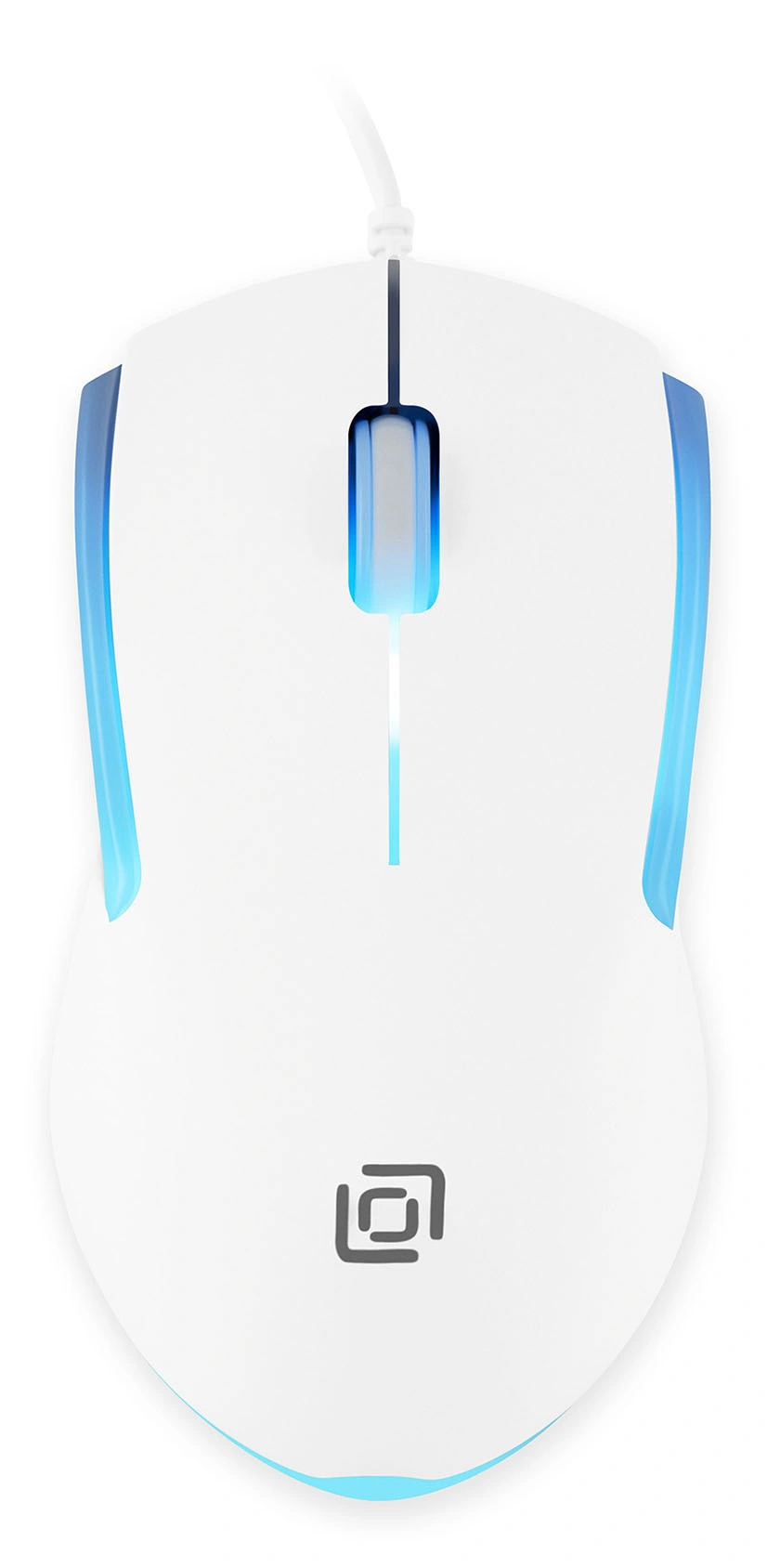 Мышь Оклик 245M белый оптическая 1000dpi USB 3but (471480)