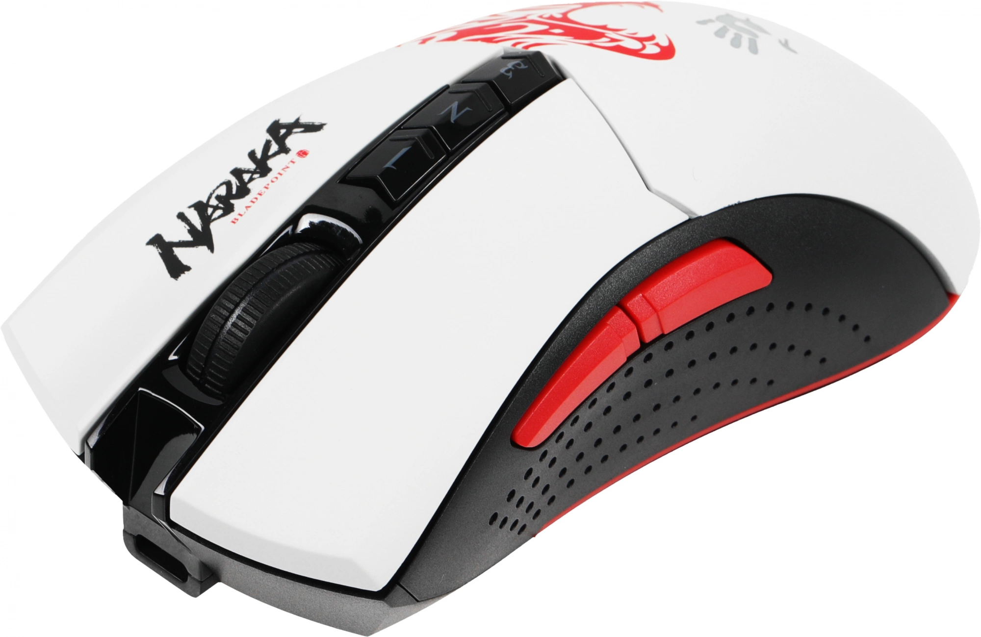 Мышь A4Tech Bloody R90 Plus Naraka белый/рисунок оптическая 5000dpi беспров. USB 7but