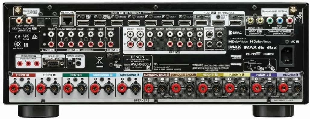 Ресивер AV Denon AVC-X4800H 9.4 черный