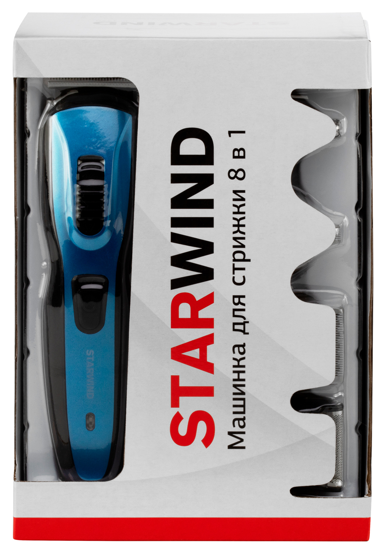 Машинка для стрижки Starwind SHC 4379 синий/черный 3Вт (насадок в компл:9шт)